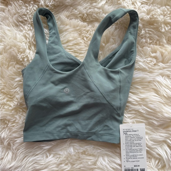 Lululemon align tank crater blue size 0 NWT - Picture 3 of 4